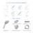Moen Attune Eight-Function 4.75" Diameter Spray Head Standard With Handshower