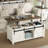 Jaquavion Coffee Table, Farmhouse Lift Top Coffee Table with Hidden Storage and Sliding Barn Door for Living Room-1688375314