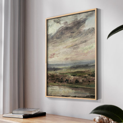 Paysage rétro CCIX - impression encadrée