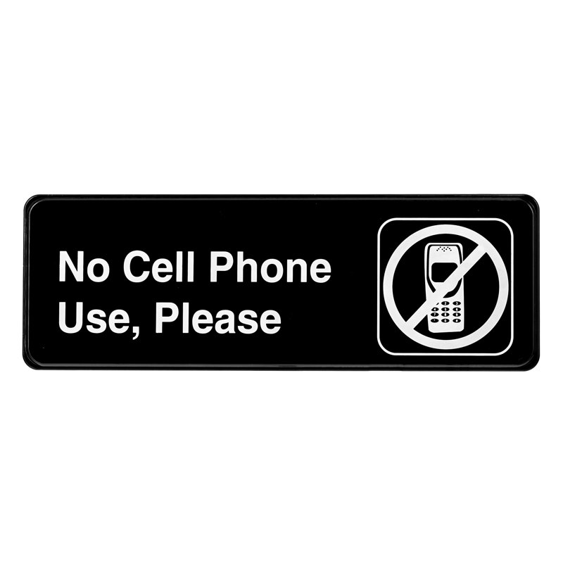 No Cell Phone Use Please Sign