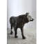 Décoration de jardin en aluminium fabriquée à la main grandeur nature Fox 42 po x 14 po x H 34 po