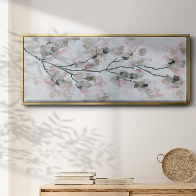 Fleurs de cerisier - toile encadrée, H 20 po x l 50 po