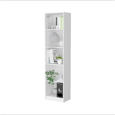 Bibliothèque blanche à 5 tablettes