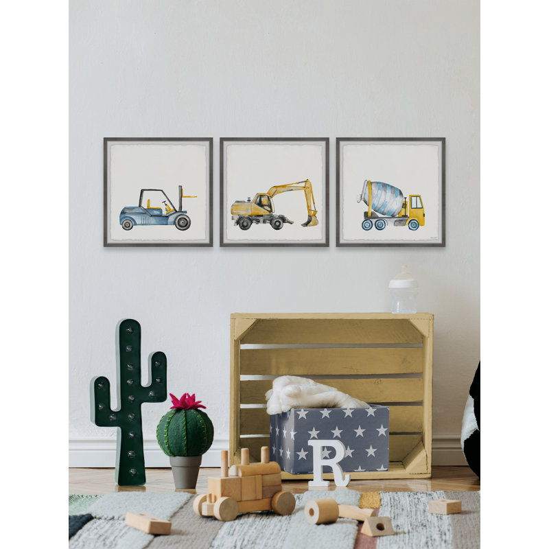 Ensemble d'imprimés encadrés 3 pièces Janay, H 32 po x l 32 po x P 1,5 po