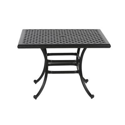 Square Dining Table, Dark Lava Bronze