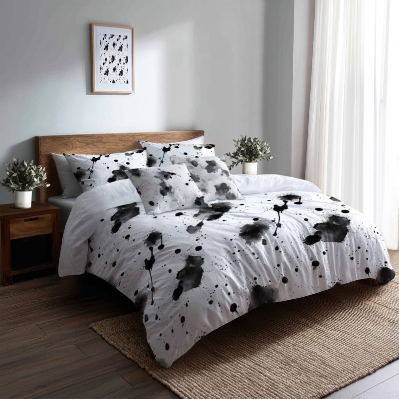 Ensemble de housse de couette et de coussins Modern, Housse de couette très grand + 4 pièces supplém