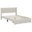Grand lit plateforme tapissier avec grand tiroir-303994070