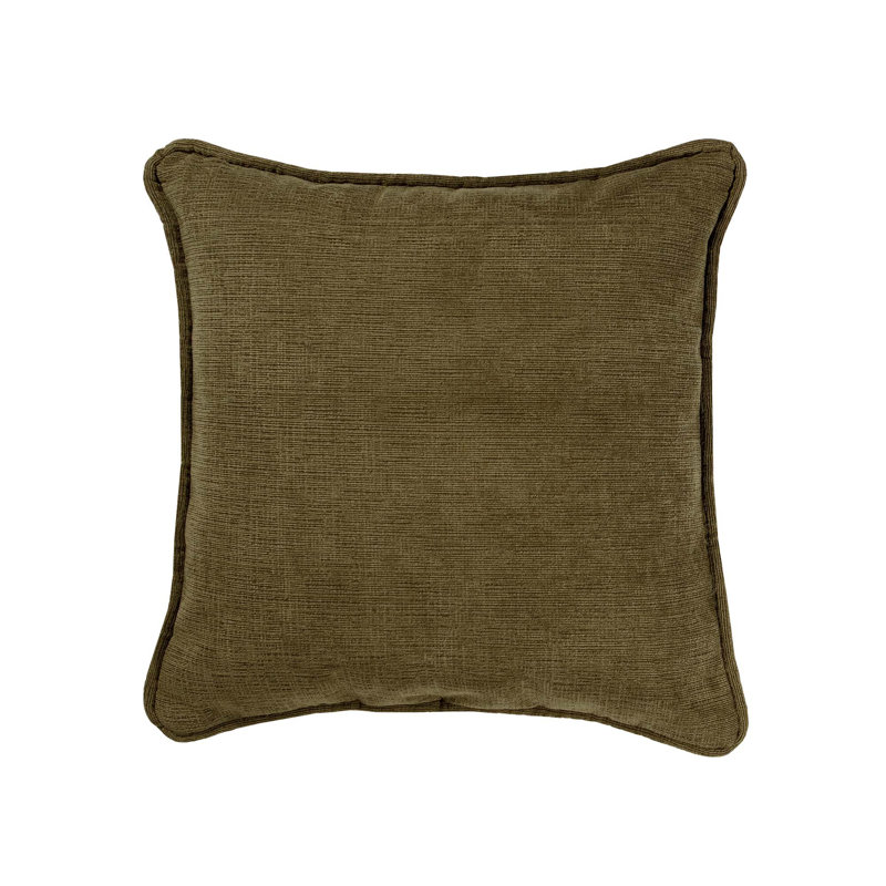 Oreiller carré Queensland Autumn - vert texturé, Vert