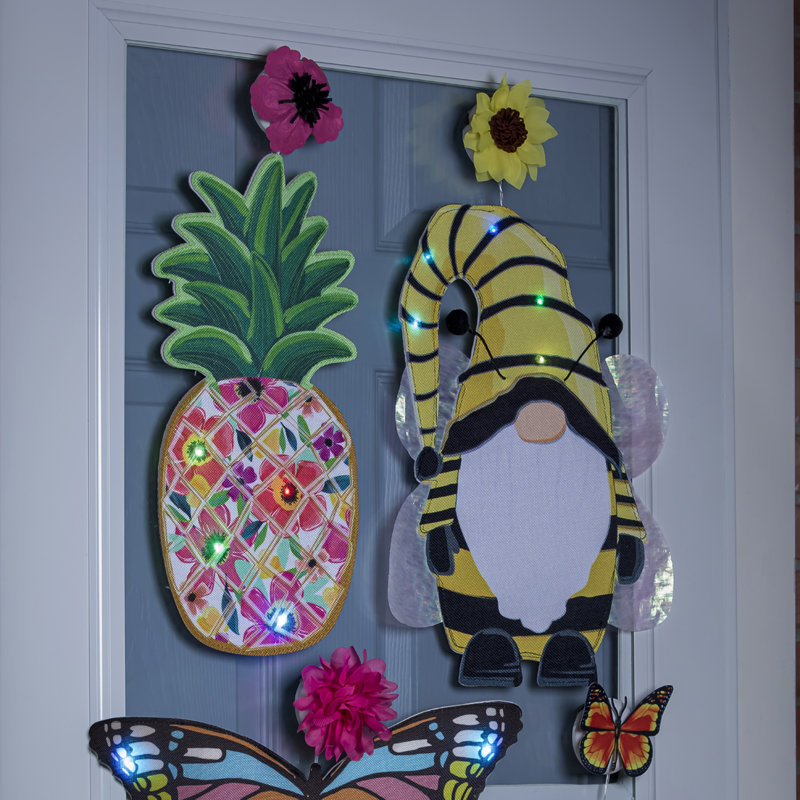 Fenêtre Napa à motif d'ananas à DEL