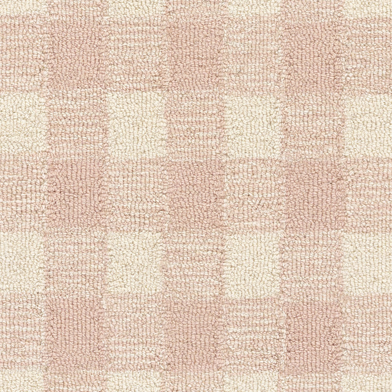 Momeni Lily Hand Tufted Wool Plaid Pink Area Rug 8'10" X 11'10", Rectangle 8'10" x 11'10"