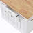 Fancy & Rustic Large Kitchen Island With Rubber Wood Drop Leaf - Embossed Texture Rolling Kitchen Cart With Ample Storage-927340617