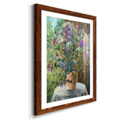 Farmhouse Bouquet - Reproduction d'art sur papier encadrée