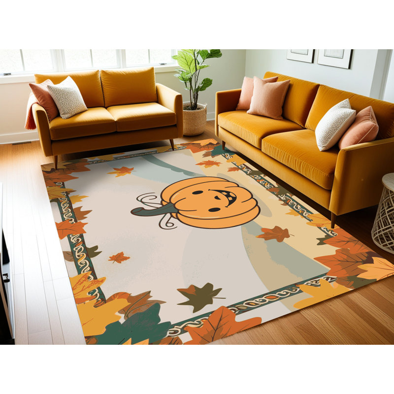 Tapis de Noël lavable The Holiday Aisle®, Rectangulaire 8 pi x 12 pi