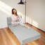 Fauteuil à billes convertible Graciela: canapé-lit simple transformable avec matelas en mousse à mémoire de forme-2125996461
