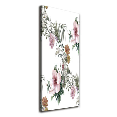 Tropical Flowers - Wrapped Canvas Print