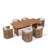 Januita Outdoor Acacia Wood Dining Set-116375423