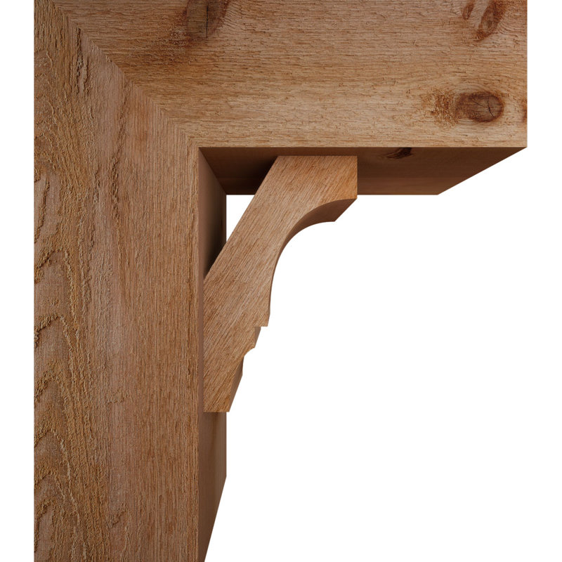 Support de bloc Balboa avec entretoise décalée, 22 X 18, Cèdre rouge occidental de l 8 po (scié brut)