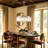 Elonso 6 - Light Dimmable Crystal Drum Sphere Chandelier