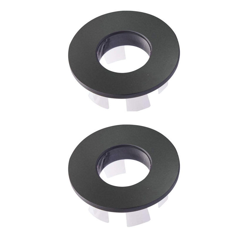 Double 1,22 po Garniture de lavabo avec garniture de débordement de lavabo, Noir mat