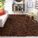 Arik Handwoven Leather/Cotton Solid Colour Rug in Saddle