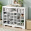 Armoire pour 24 chaussures - blanc élégant et moderne pour chambre à coucher avec style
