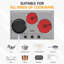 Three-Burner Portable Electric Ceramic Stove