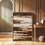 «Brown Cream Abstract Organic Modern Neutral Art», reproduction d'art encadrée-1461492347-1461492344