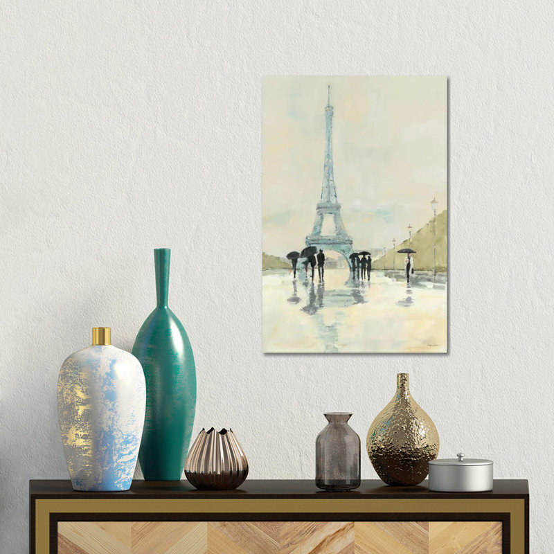 «April in Paris» - Giclée sur toile tendue avec châssis, H 18 po x l 12 po