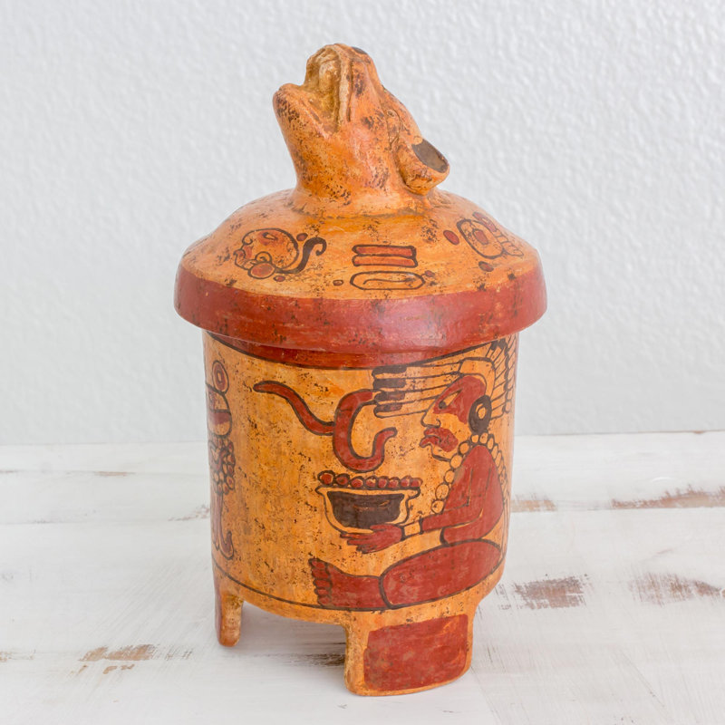 Vase de table en céramique Tessa Pibil Jaguar
