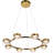 Milano 33-In Ring 8-Light Height Adjustable ETL Certified Integrated LED Circular Chandelier-75051166