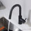 Robinet de cuisine à poignée simple avec accessoires Luxe