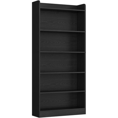 63"H X 24"W 6-Tier Modern Simple  Bookcase with Top Open Compartment