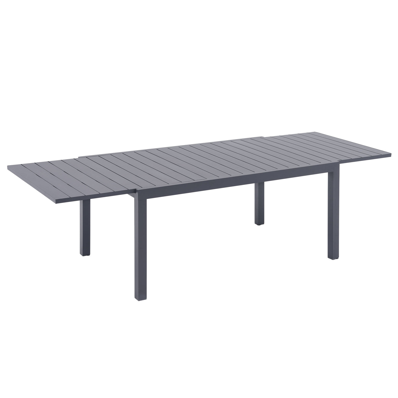 Blanche Rectangular 8-Person Outdoor Dining Set with Cushions, Light Gray