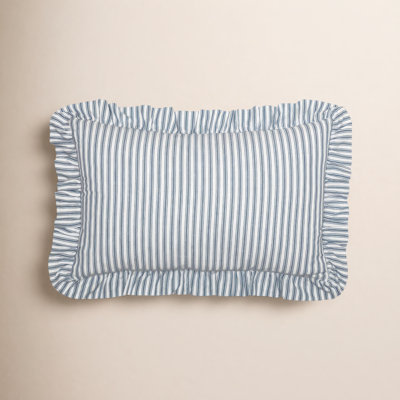 22" x 14" Cotton Pillow Cover and Insert