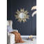 Miroir décoratif en métal 38 po avec finition dorée Sunburst