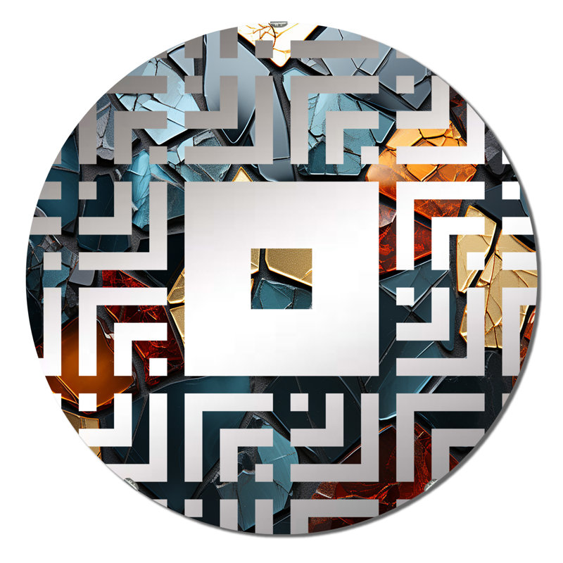Wilho - Miroir mural carré, 31,4 po x 31,4 po
