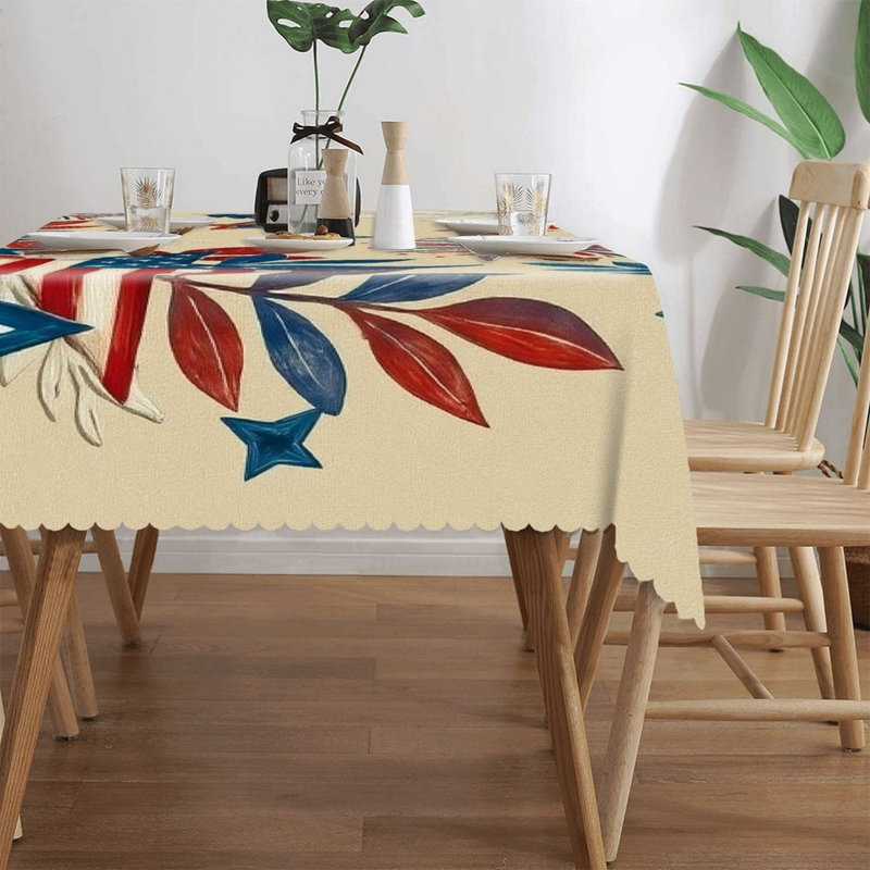 Nappe rectangulaire festonnée feu d'artifice 60 x 120