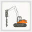«Drilling Truck» par Roscoe, reproduction encadrée-935601832
