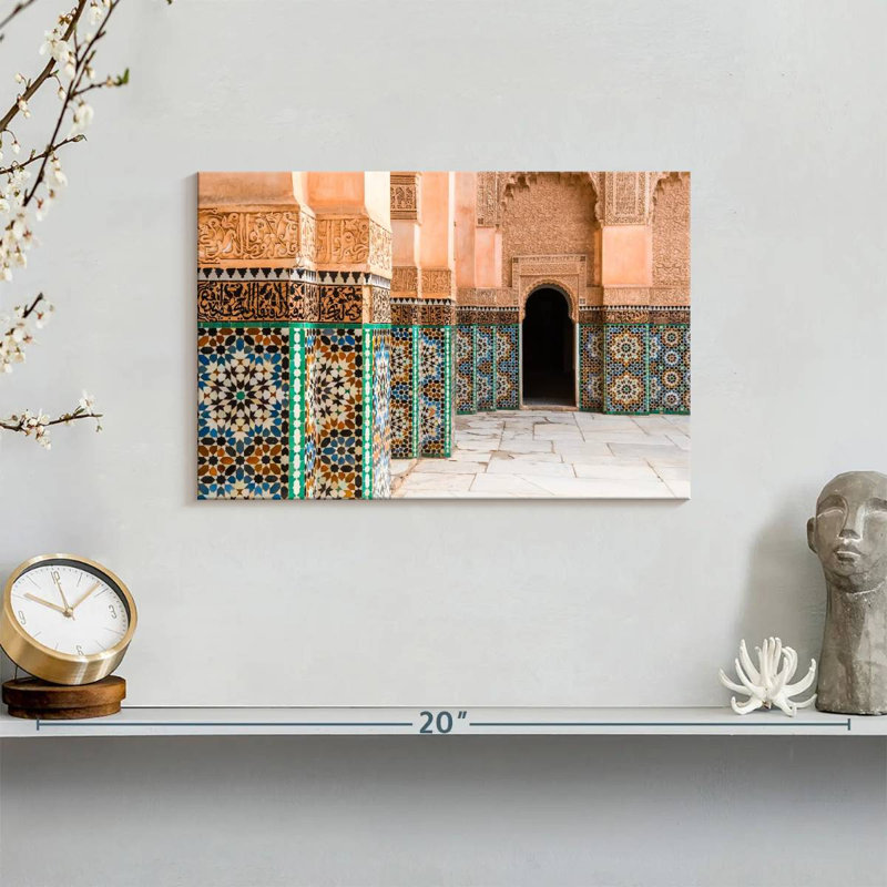Mosaïques de la cour marocaine Nicci, H 8 po x l 12 po