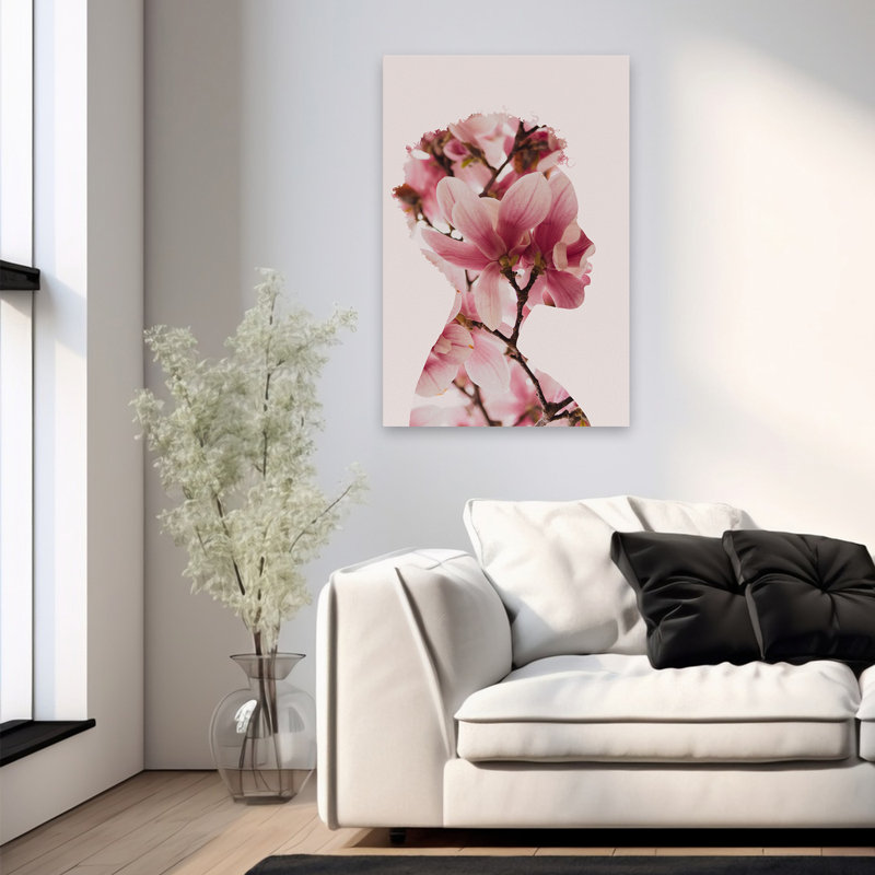 Fleur de cerisier - photographie florale et botanique, art figuratif, H 36 po x l 24 po