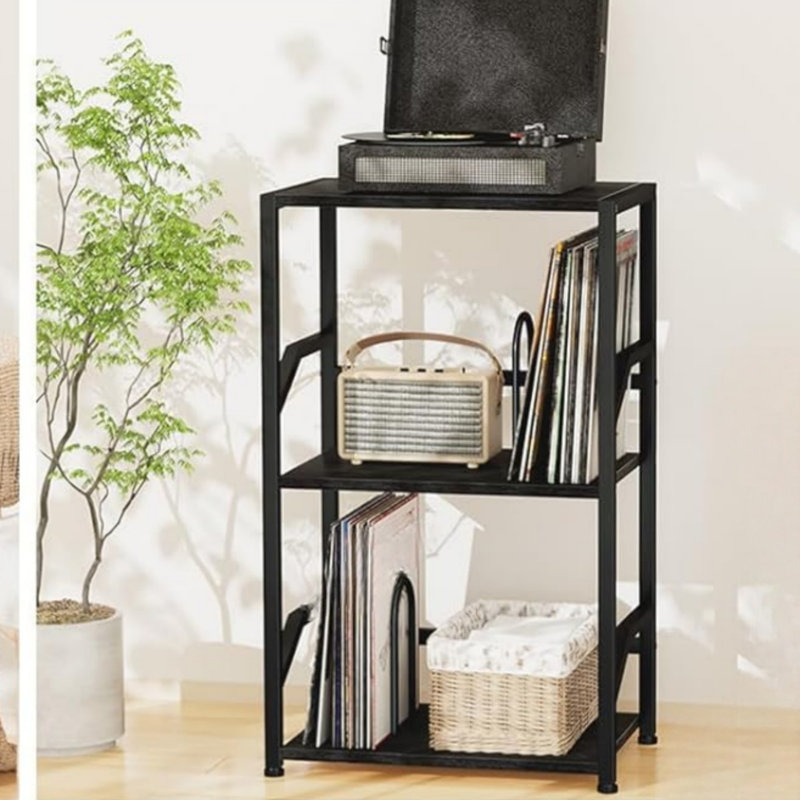 74 cm H Media Shelves, Black