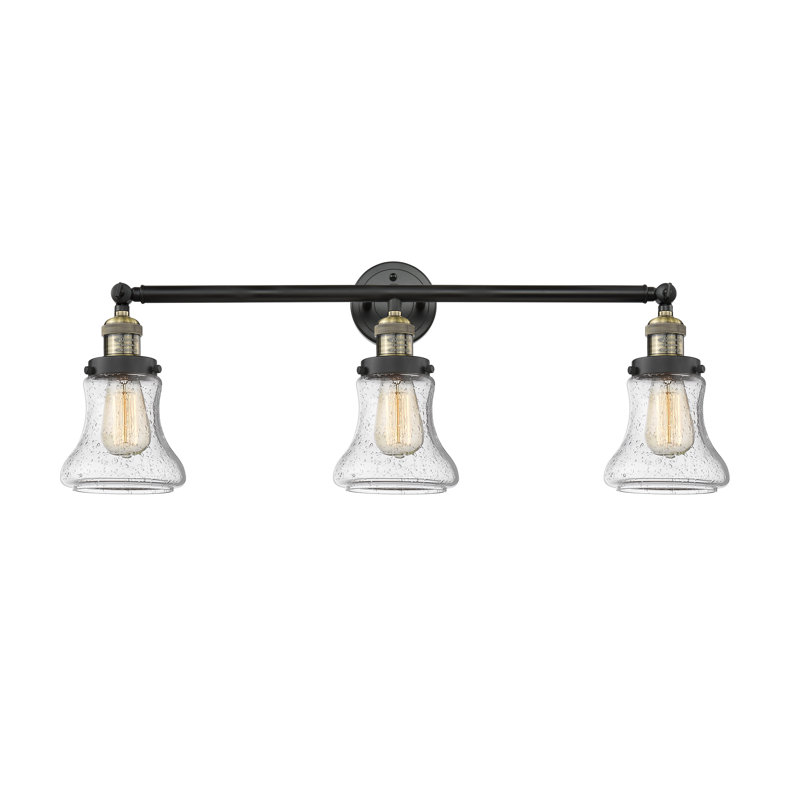 Edda 3 - Light Dimmable Vanity Light, Seedy, Black Antique Brass, 6 Watt Vinage LED Bulb