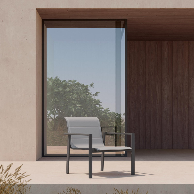 Amalfi Club Chair, Charcoal