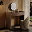 Makeup Vanity with Light mirror,2 drawers,Power Outlet