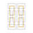 2 Pieces Modern Gold and Silver Rectangle Metal Wall Decor 3D Abstract Sculptural Set Easy to Install Flexible Display for Living Room Bedroom