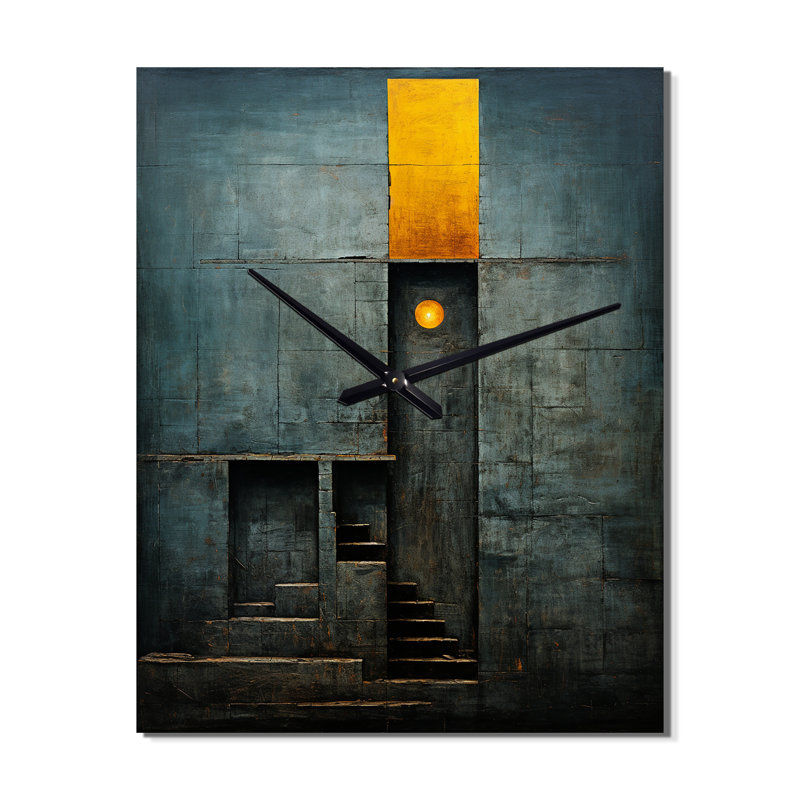 Stairway To Grace Minimal On Indigo V - Horloges murales transitionnelles, Moyen