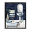 Cadre flottant Blue Bath Floral Scene, design par Kim Allen-1057236568-1057236559