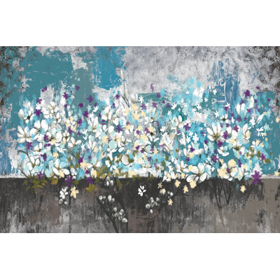 Lotsa Itsy Flowers - Wrapped Canvas Painting