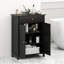 Rangement autoportant pour salle de bain avec armoire de rangement 2 portes-1847777084