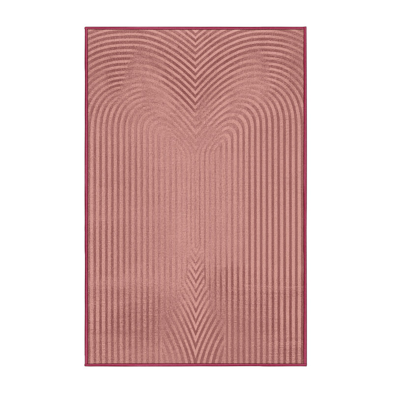 Tapis beige moelleux et moelleux à motif abstrait moderne et contemporain de couleur Valentines Eslinger, 8 x 10